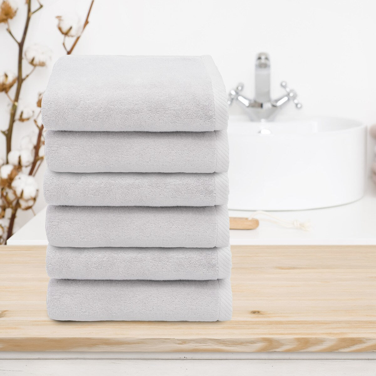 Autentici asciugamani Ediree in cotone turco al 100% per hotel e spa - Set da 6