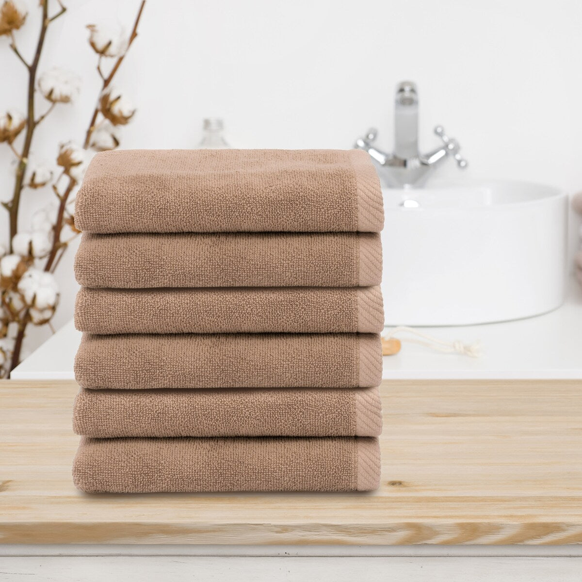 Autentici asciugamani Ediree in cotone turco al 100% per hotel e spa - Set da 6