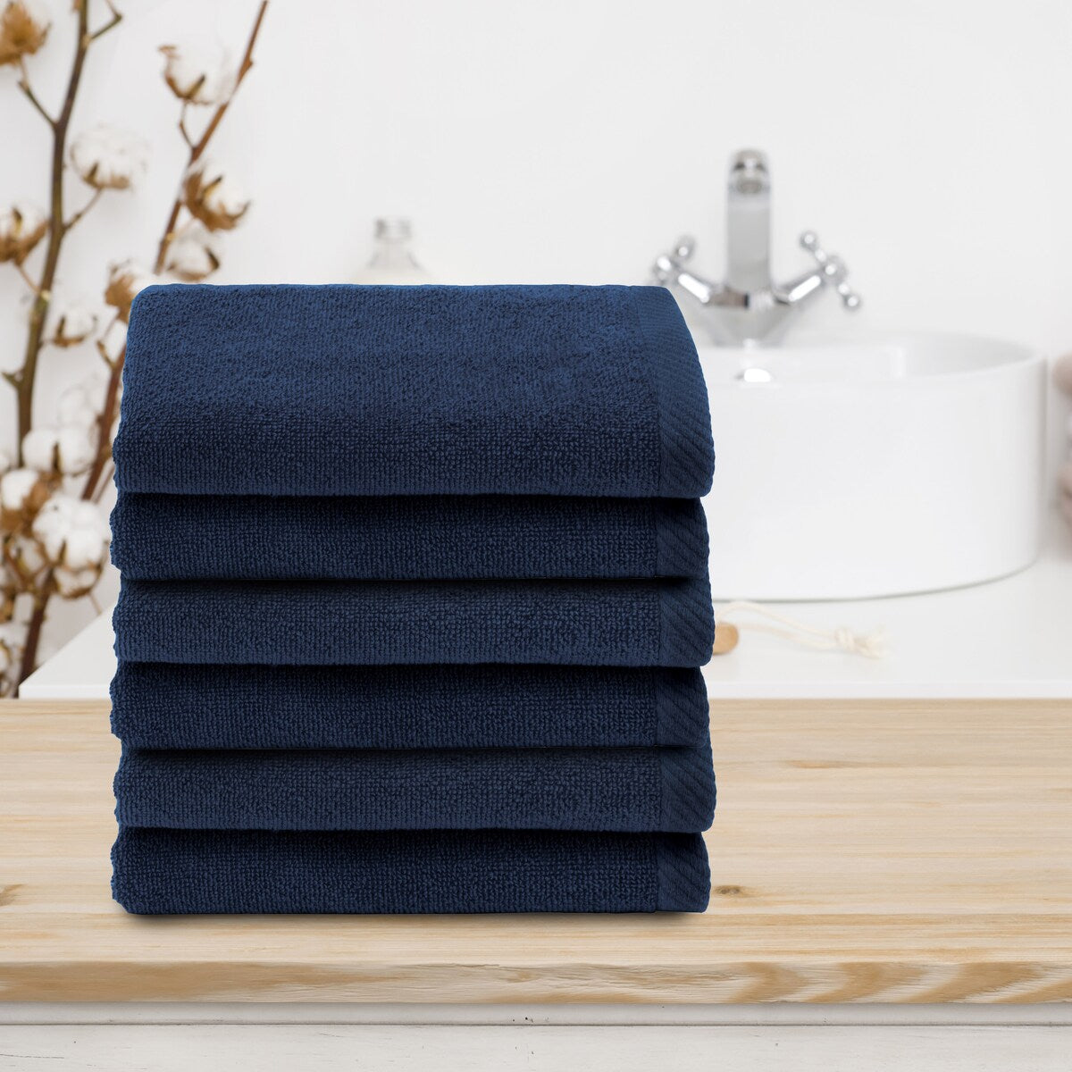 Autentici asciugamani Ediree in cotone turco al 100% per hotel e spa - Set da 6