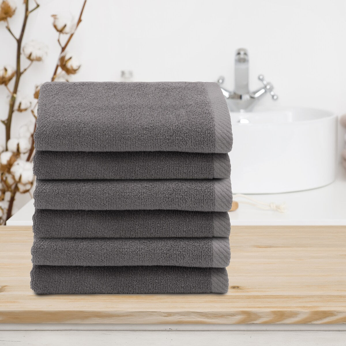 Autentici asciugamani Ediree in cotone turco al 100% per hotel e spa - Set da 6