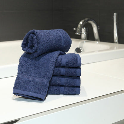 Autentici asciugamani in spugna di cotone turco Omni per hotel e spa (set da 6)