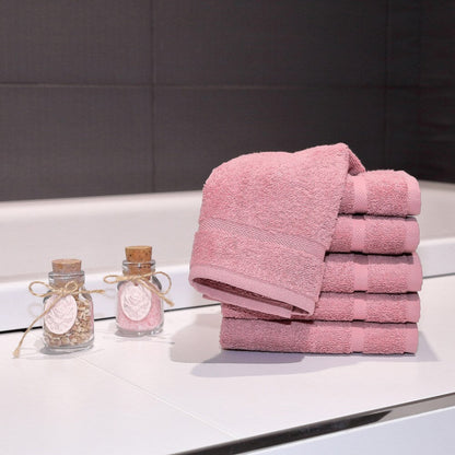 Autentici asciugamani in spugna di cotone turco Omni per hotel e spa (set da 6)