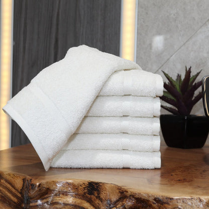 Autentici asciugamani in spugna di cotone turco Omni per hotel e spa (set da 6)