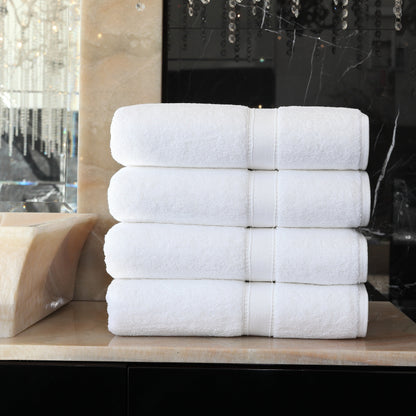 Autentici asciugamani da bagno in cotone turco per hotel e spa (set da 4)