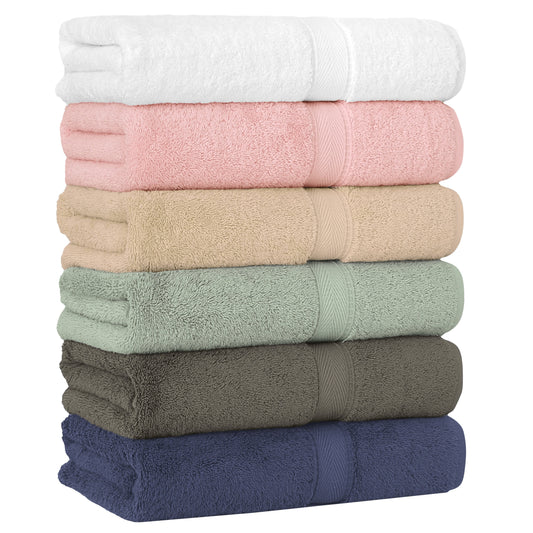Autentici asciugamani da bagno in cotone turco per hotel e spa (set da 4)
