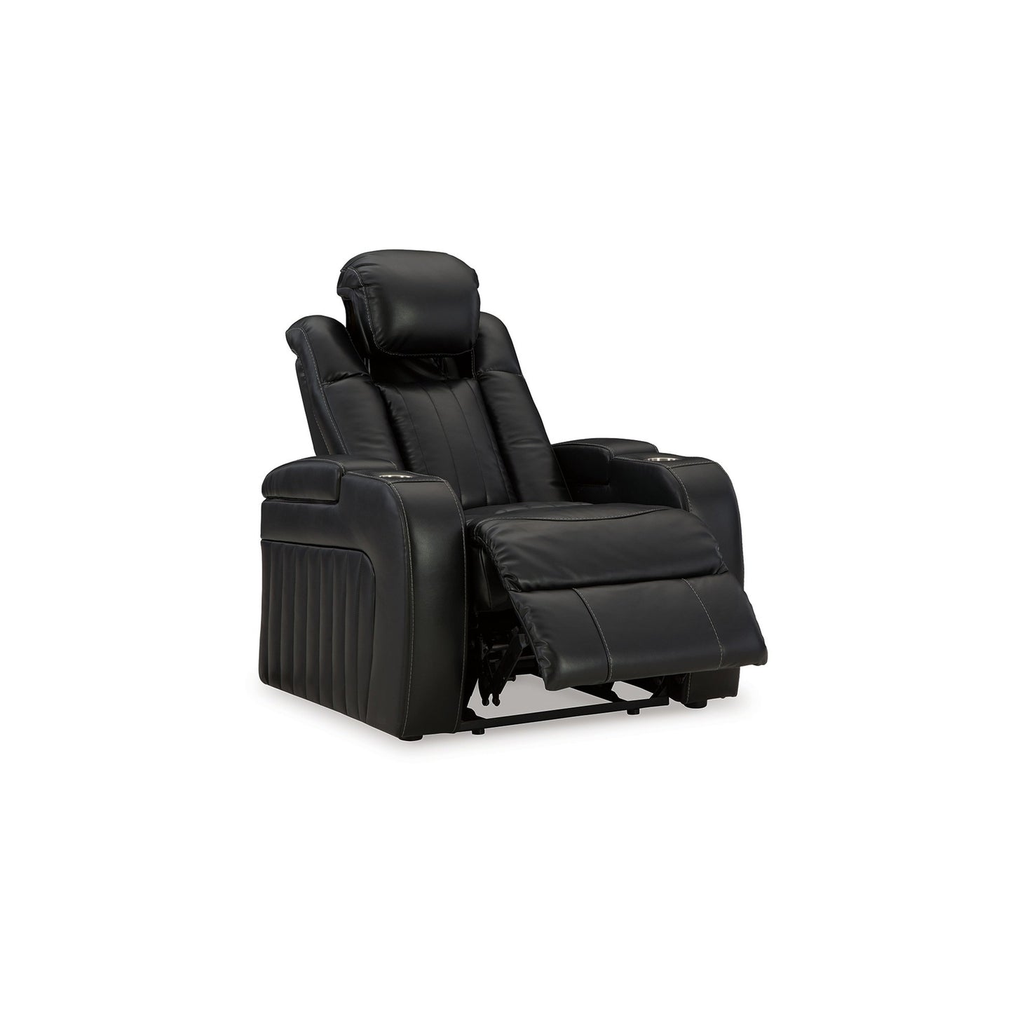 Poltrona reclinabile elettrica Aven, caratteristiche premium, similpelle blu notte