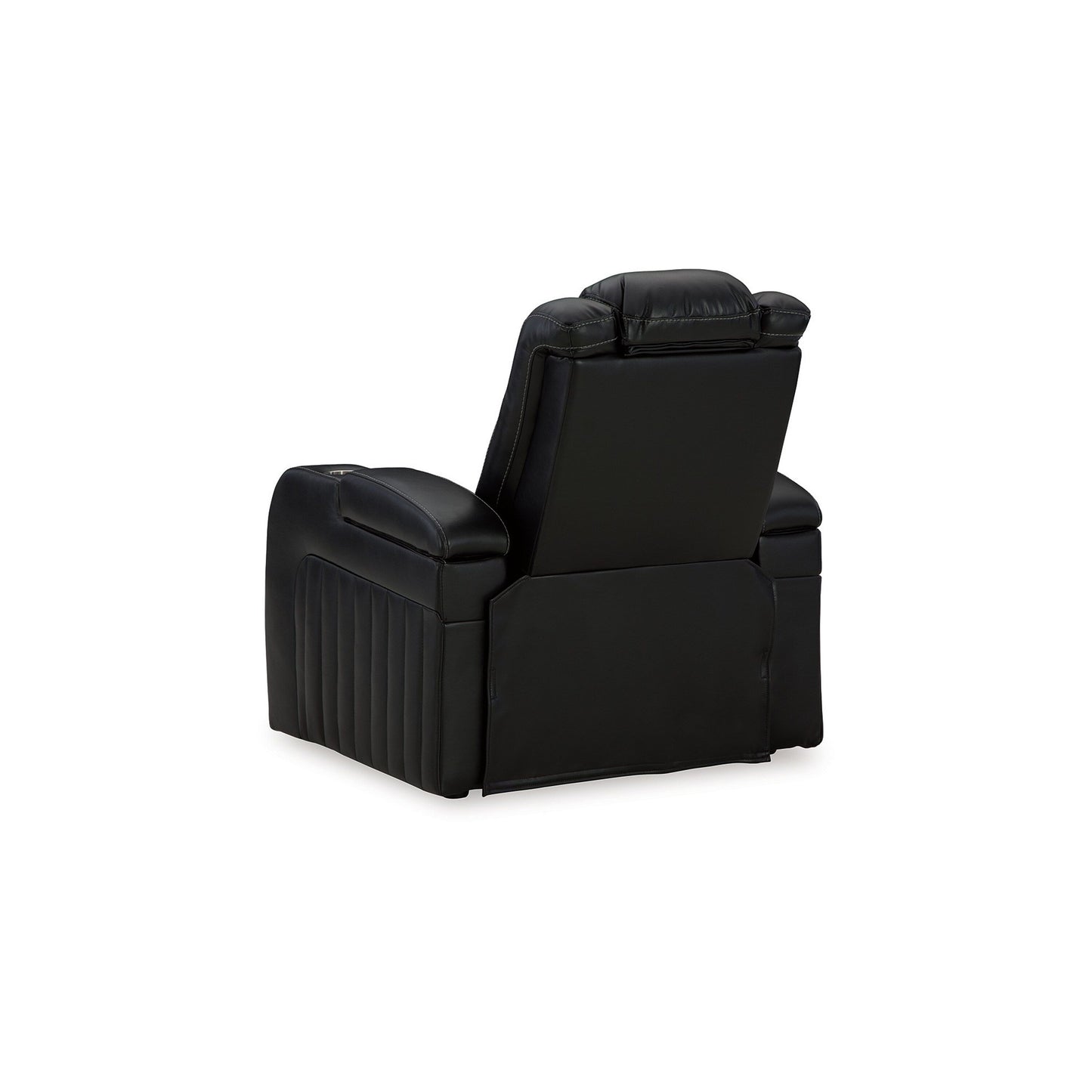 Poltrona reclinabile elettrica Aven, caratteristiche premium, similpelle blu notte