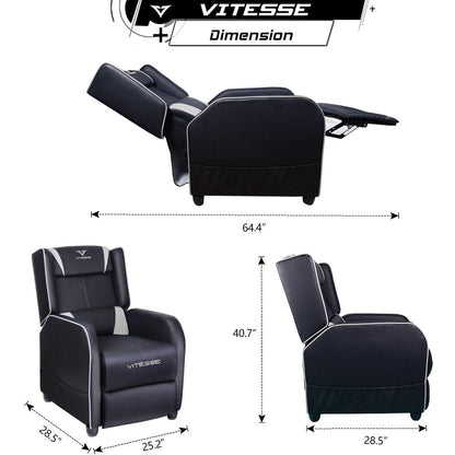 Poltrona reclinabile da gioco BOSSIN, stile racing, con schienale alto, poltrone reclinabili per soggiorno, posti a sedere per teatro