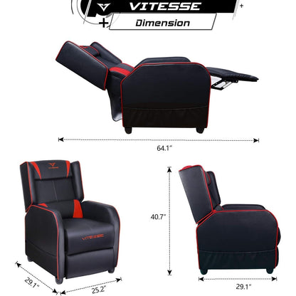 Poltrona reclinabile da gioco BOSSIN, stile racing, con schienale alto, poltrone reclinabili per soggiorno, posti a sedere per teatro