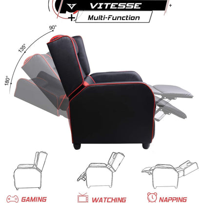 Poltrona reclinabile da gioco BOSSIN, stile racing, con schienale alto, poltrone reclinabili per soggiorno, posti a sedere per teatro