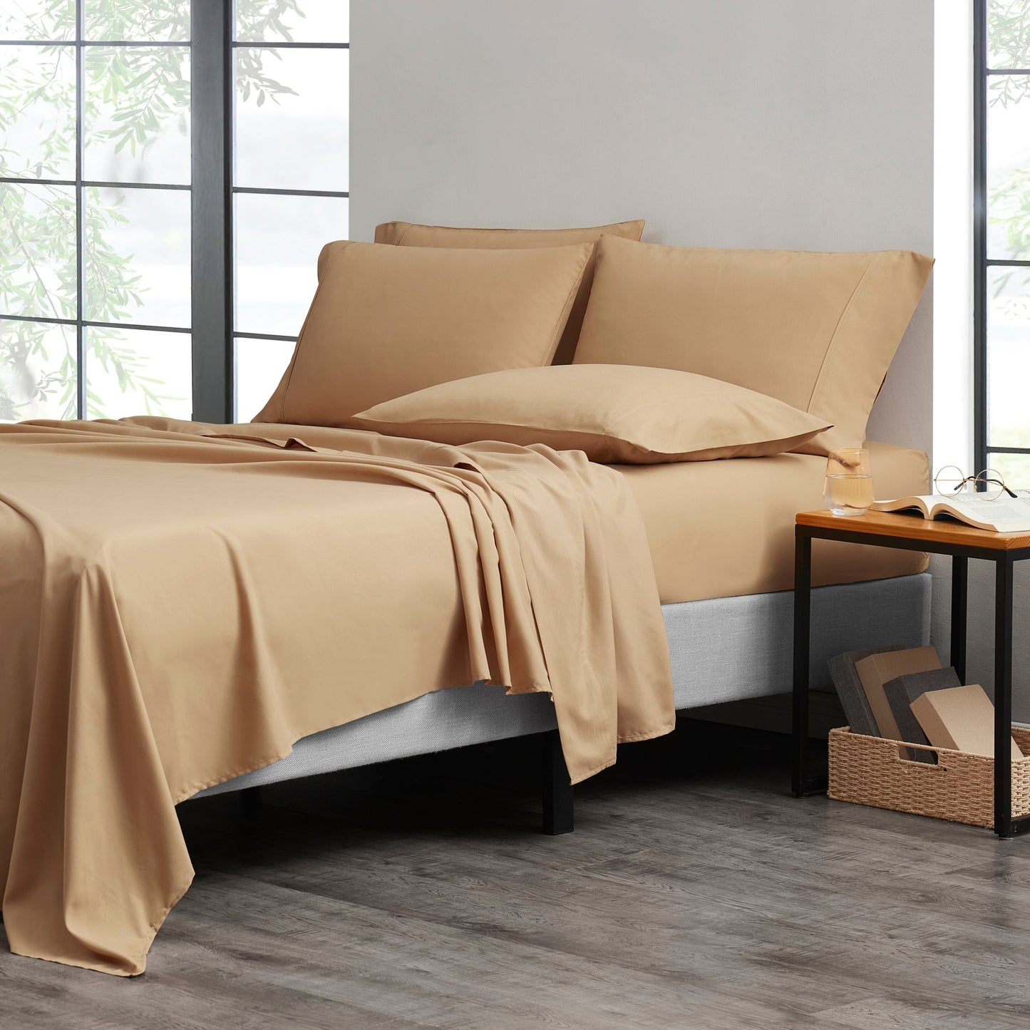 Set di lenzuola di lusso in bambù da 6 pezzi