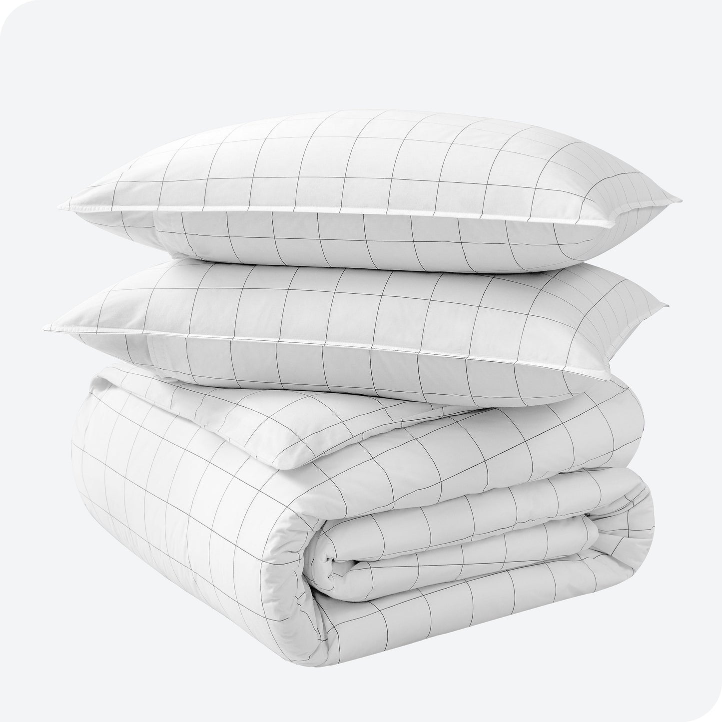 Set copripiumino in percalle di cotone biologico Bare Home