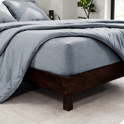 Bare Home Heathered Bed-in-a-Bag - Set copripiumino e set lenzuola