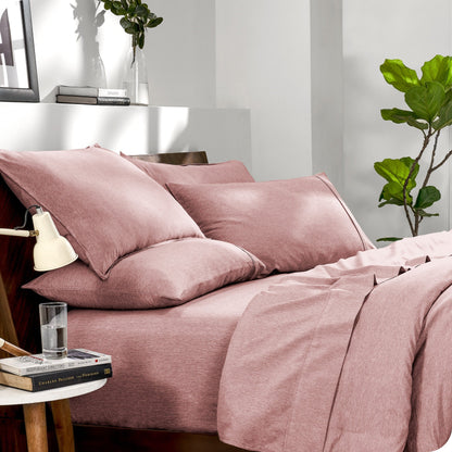 Bare Home Heathered Bed-in-a-Bag - Set copripiumino e set lenzuola