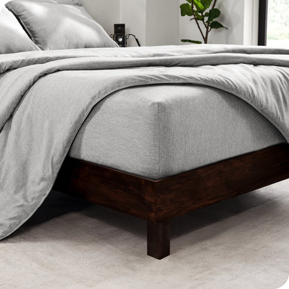 Bare Home Heathered Bed-in-a-Bag - Set copripiumino e set lenzuola