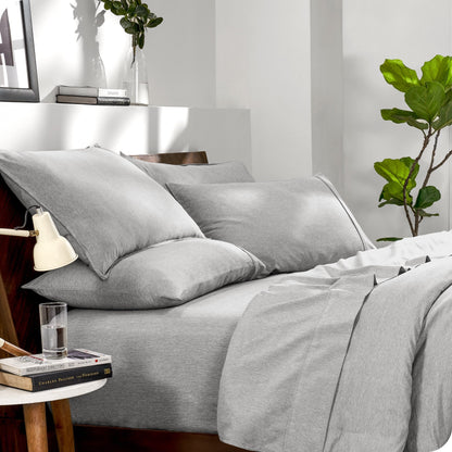 Bare Home Heathered Bed-in-a-Bag - Set copripiumino e set lenzuola