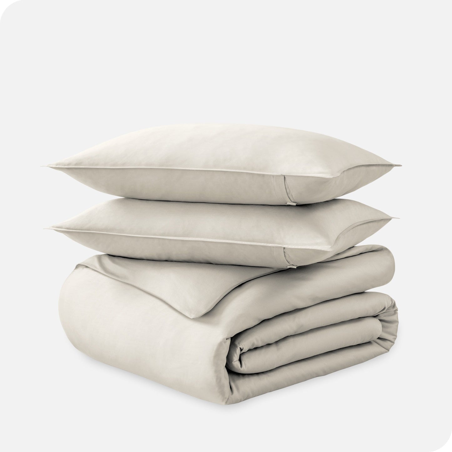 Set copripiumino in cotone biologico Bare Home - Tessuto liscio in raso