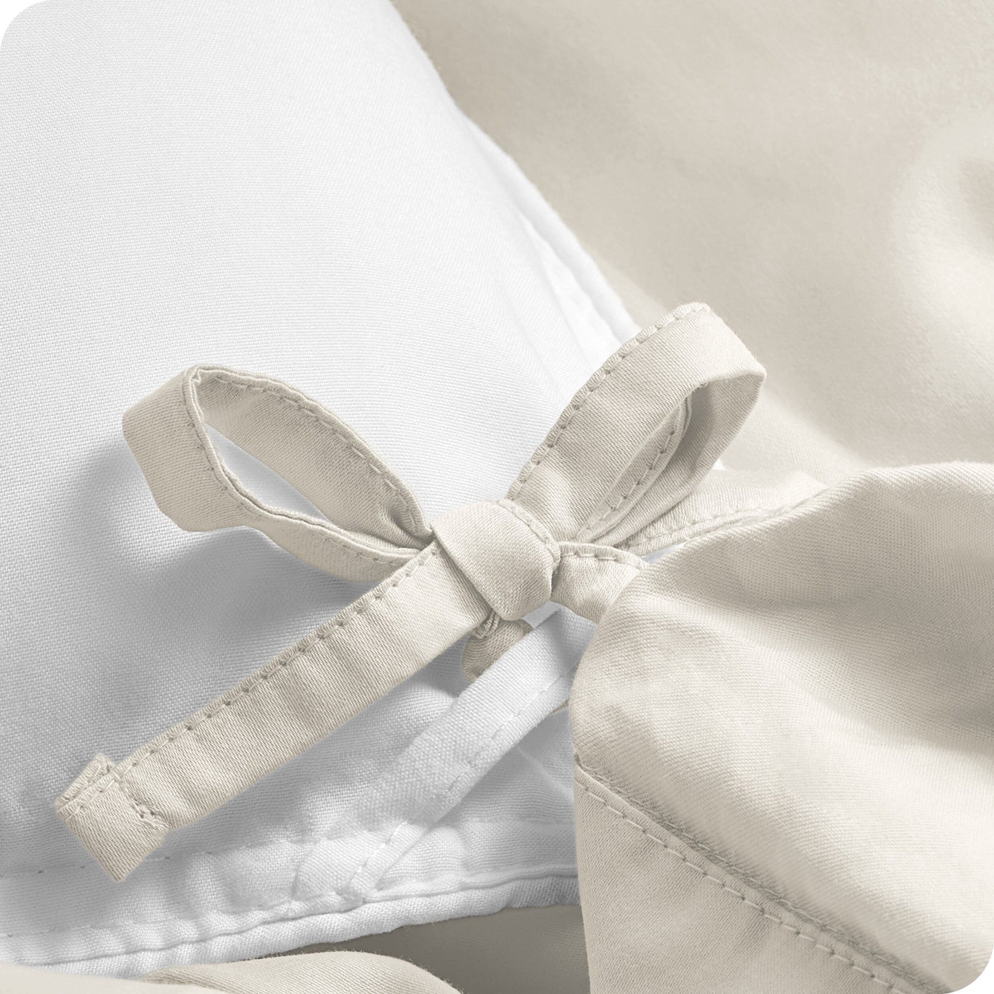 Set copripiumino in percalle di cotone biologico Bare Home
