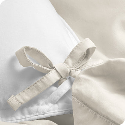 Set copripiumino in percalle di cotone biologico Bare Home