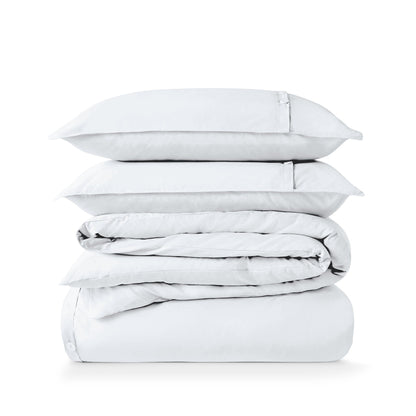 Set copripiumino in percalle di cotone biologico Bare Home