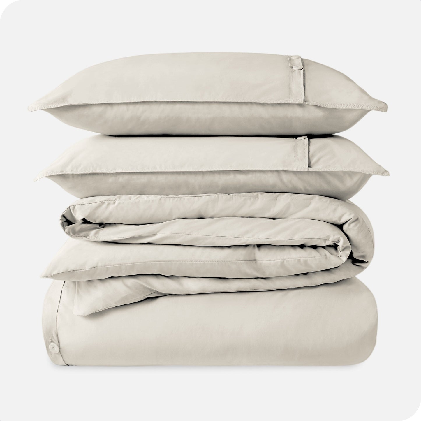 Set copripiumino in percalle di cotone biologico Bare Home