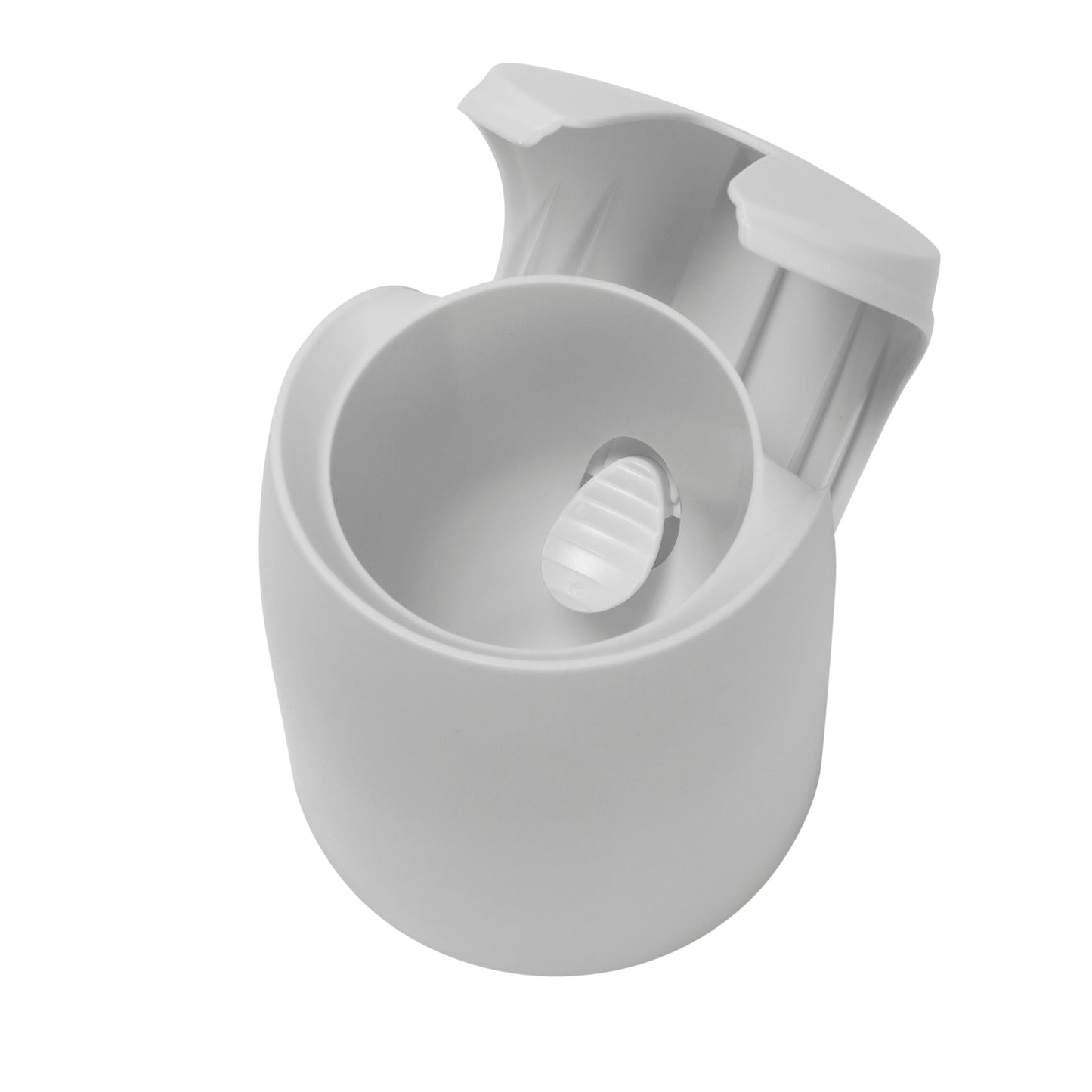 Scopino per WC Bath Bliss con coperchio a chiusura automatica e setole in gomma morbida - 5x5x 17