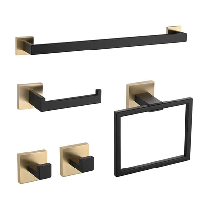 Set di accessori per il bagno Bathlet da 5 pezzi in acciaio inossidabile