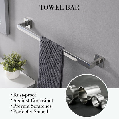 Set di accessori per il bagno Bathlet da 5 pezzi in acciaio inossidabile