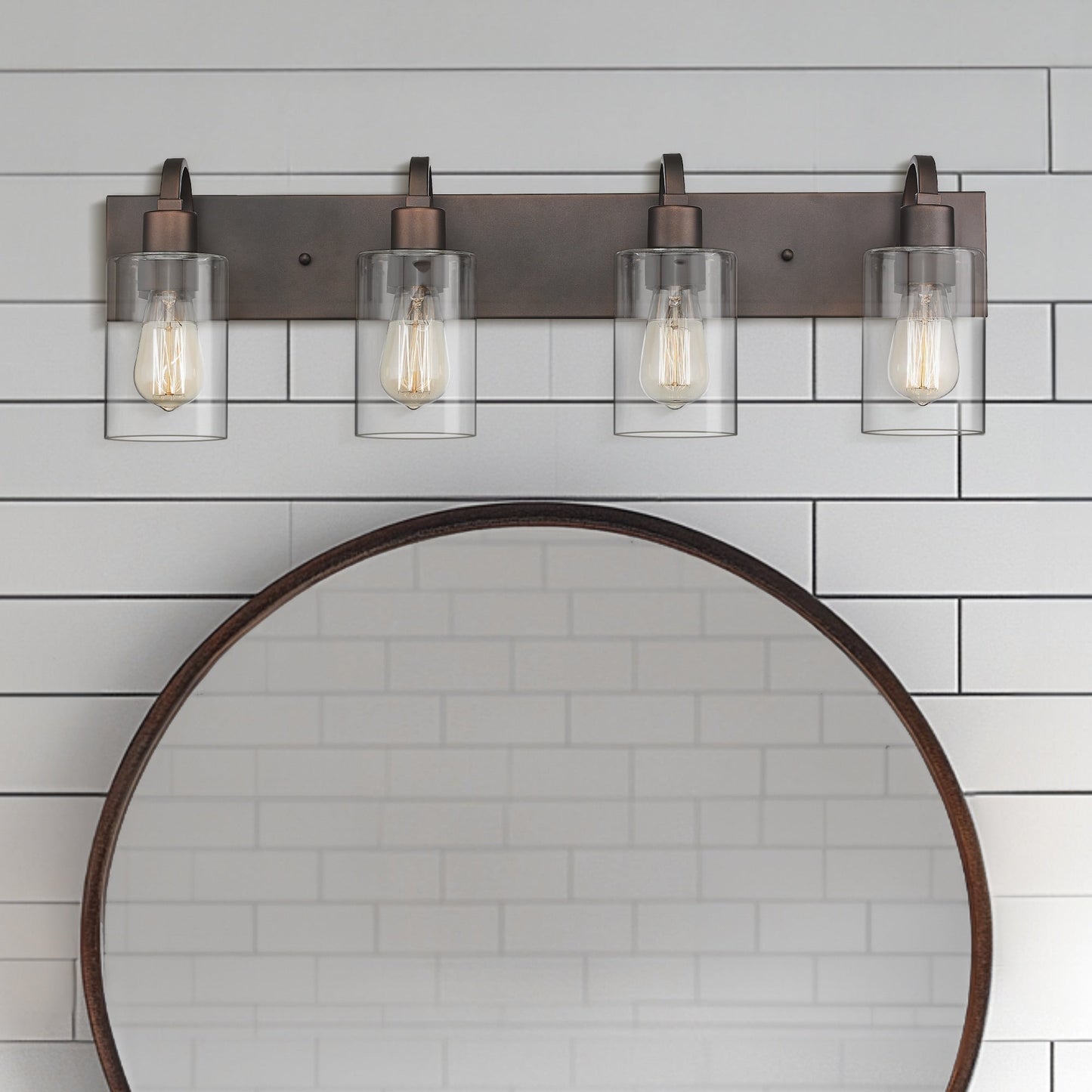 Lampadari per il mobiletto del bagno - Lampada da parete in stile rustico per il bagno