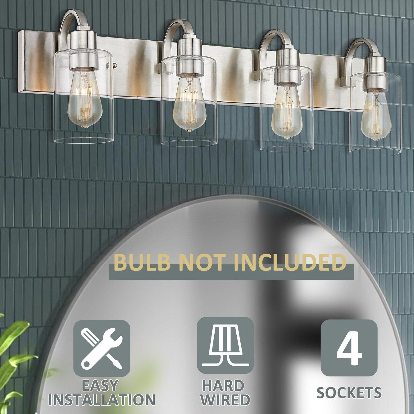 Lampadari per il mobiletto del bagno - Lampada da parete in stile rustico per il bagno