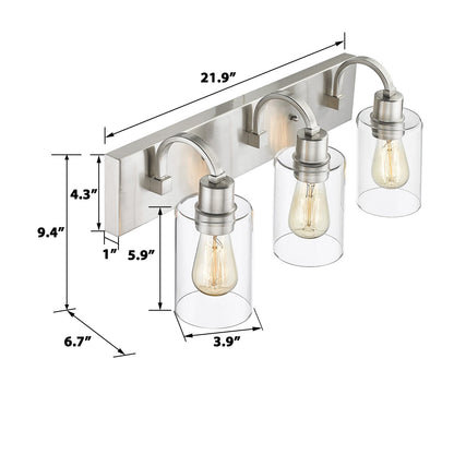 Lampadari per il mobiletto del bagno - Lampada da parete in stile rustico per il bagno