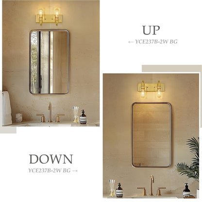 Lampadari per il mobiletto del bagno - Lampada da parete in stile rustico per il bagno