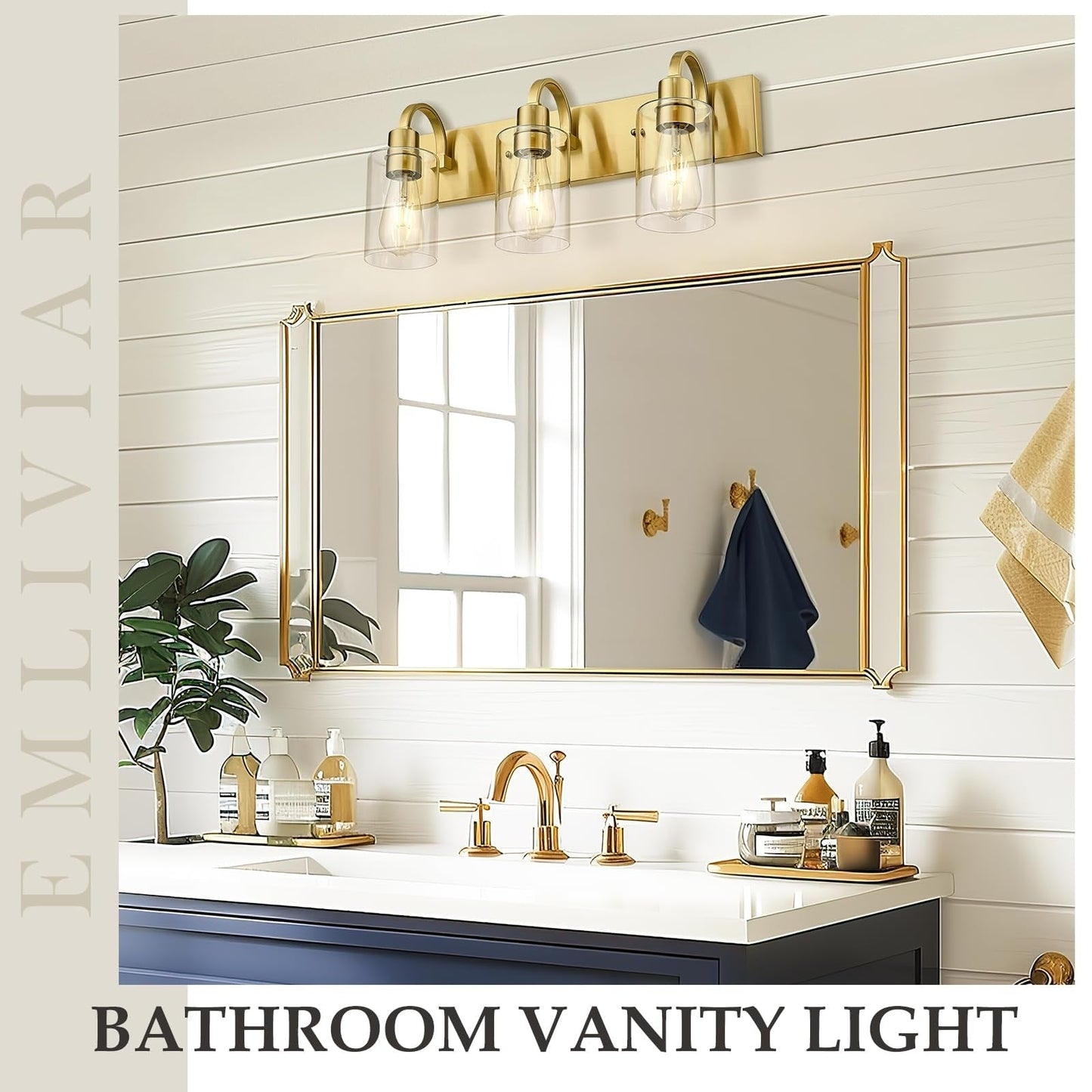 Lampadari per il mobiletto del bagno - Lampada da parete in stile rustico per il bagno