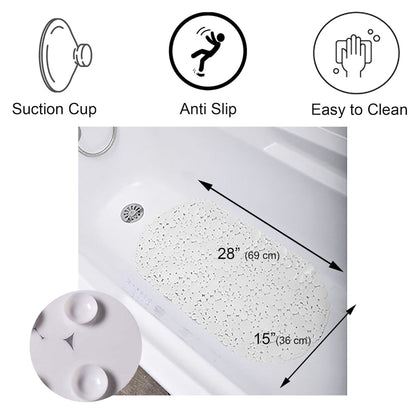 Tappetino antiscivolo ovale per vasca da bagno Bubbles 28 L x 15 W
