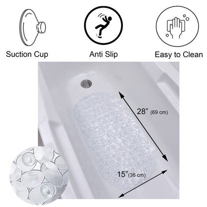Tappetino antiscivolo ovale per vasca da bagno Bubbles 28 L x 15 W