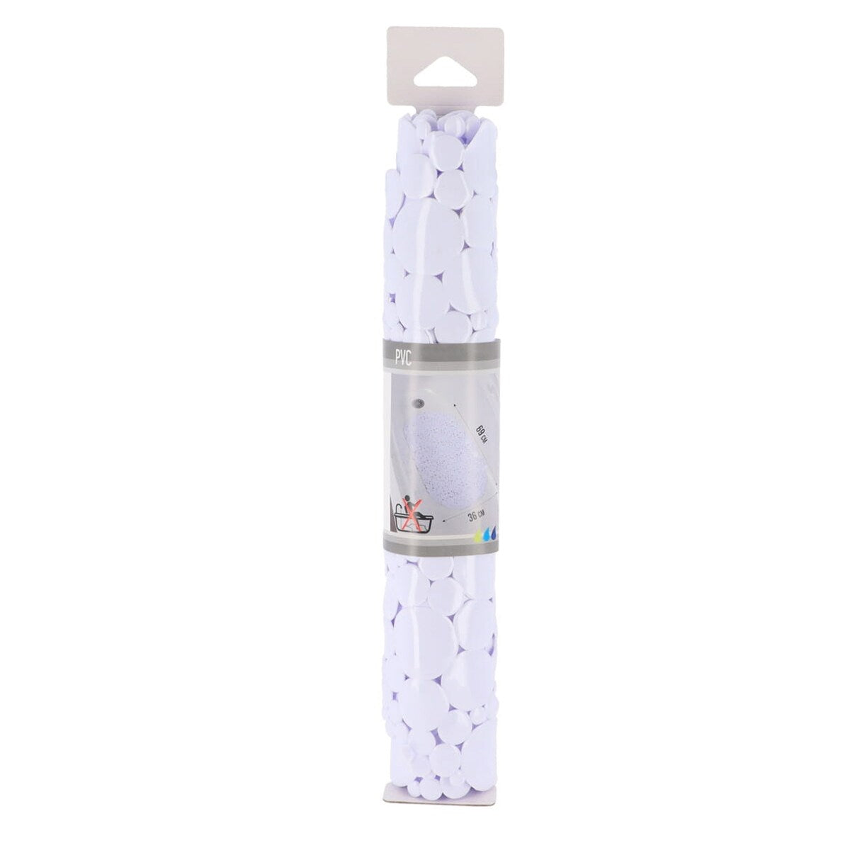 Tappetino antiscivolo ovale per vasca da bagno Bubbles 28 L x 15 W