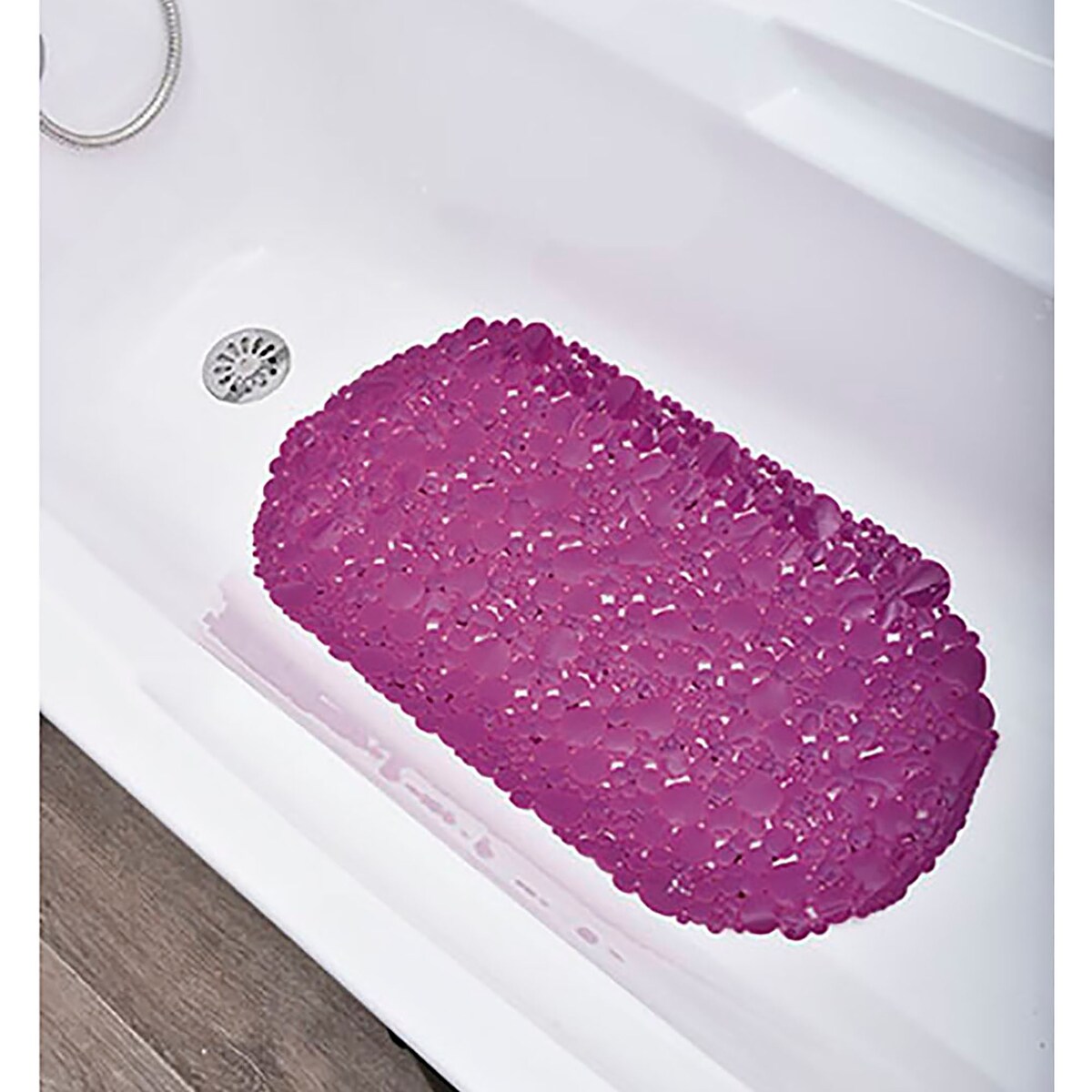 Tappetino antiscivolo ovale per vasca da bagno Bubbles 28 L x 15 W