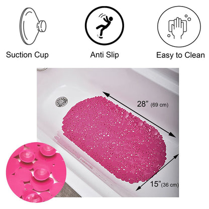 Tappetino antiscivolo ovale per vasca da bagno Bubbles 28 L x 15 W