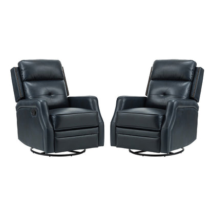 Set di 2 poltrone reclinabili Beatriz per soggiorno con base in metallo