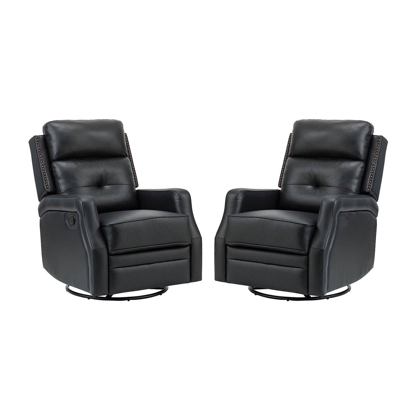 Set di 2 poltrone reclinabili Beatriz per soggiorno con base in metallo