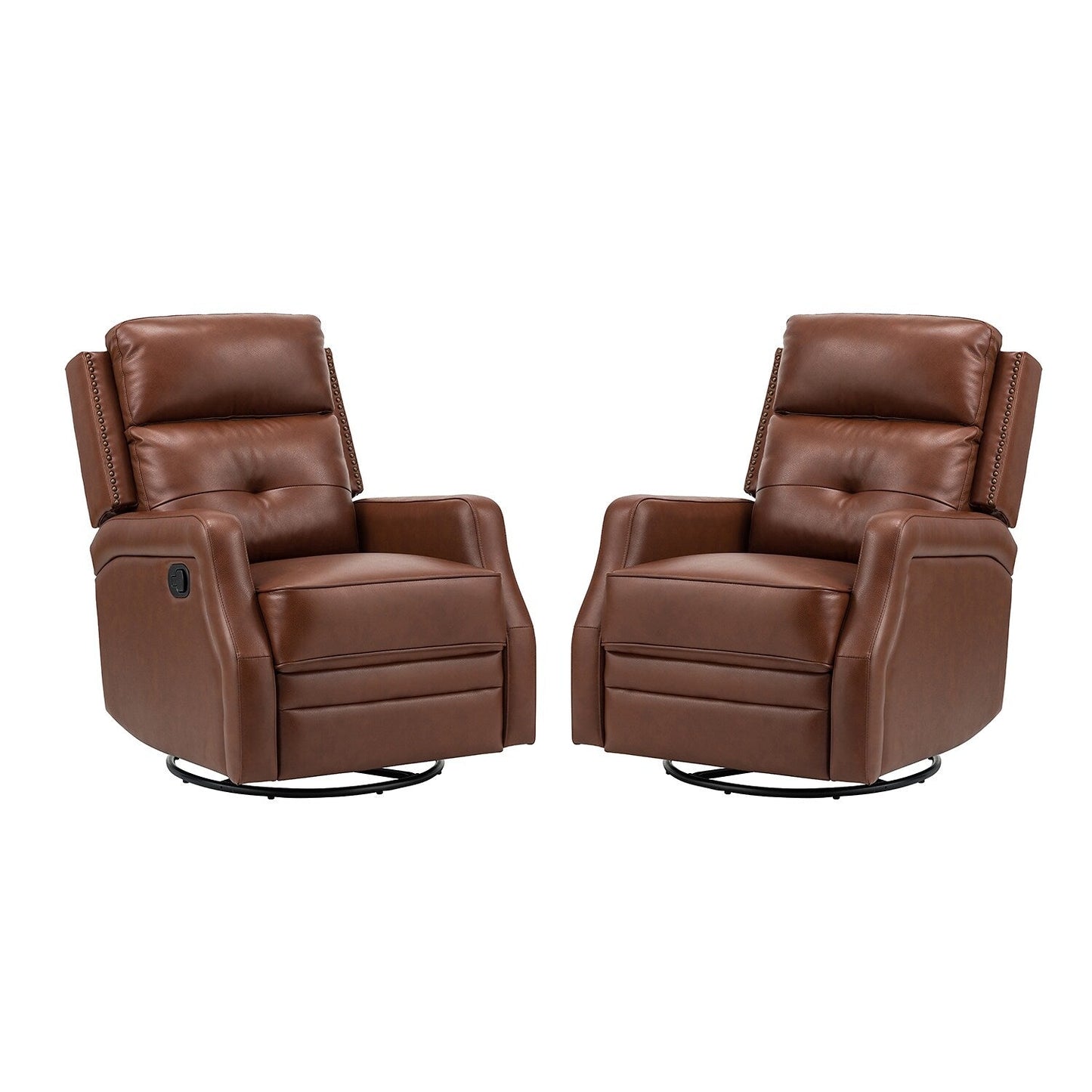 Set di 2 poltrone reclinabili Beatriz per soggiorno con base in metallo