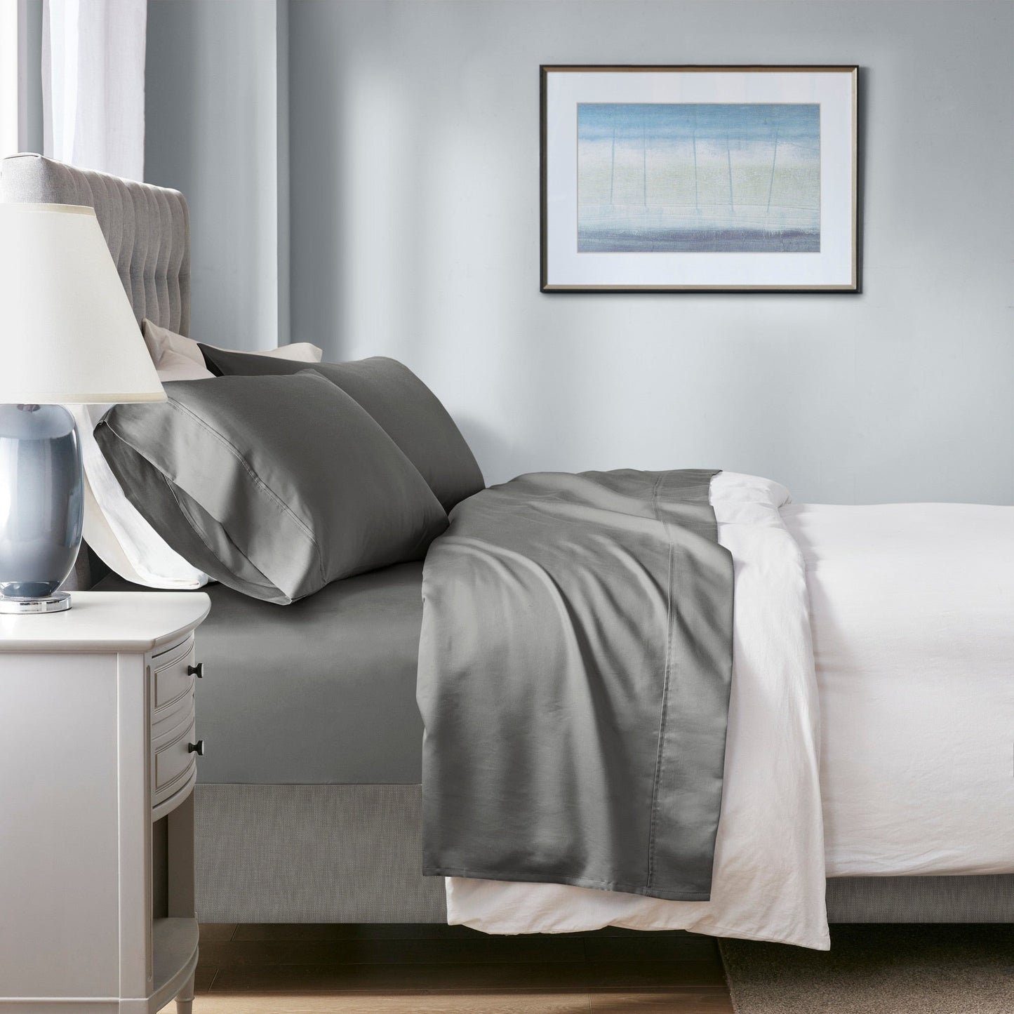 Beautyrest 1000 Thread Count Set di lenzuola rinfrescanti in misto cotone, 4 pezzi