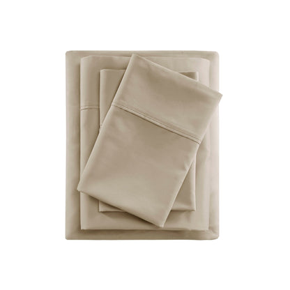 Beautyrest 600 Thread Count - Set di lenzuola rinfrescanti in misto cotone, 4 pezzi