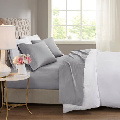 Beautyrest 600 Thread Count - Set di lenzuola rinfrescanti in misto cotone, 4 pezzi