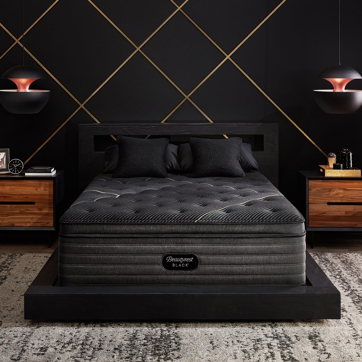 Materasso Beautyrest Black K-Class 15,75 con cuscino superiore rigido