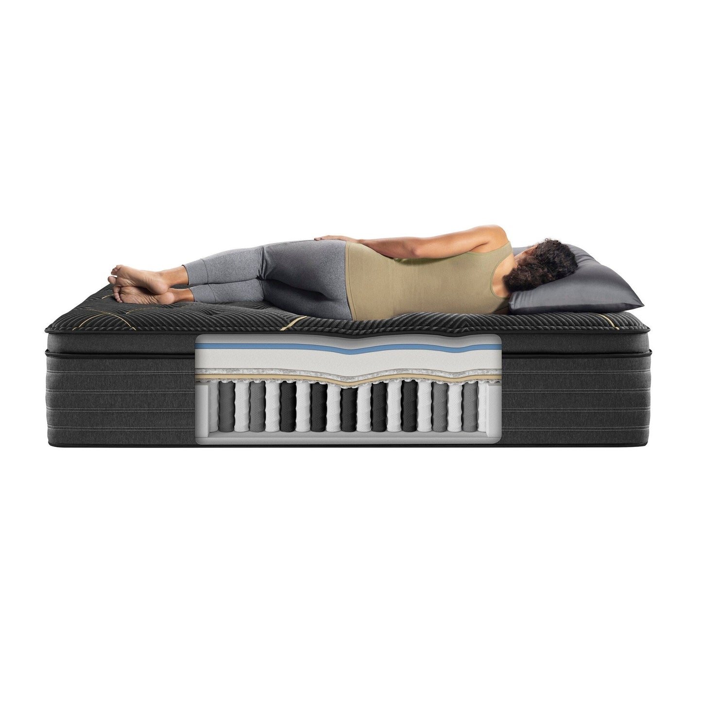 Materasso Beautyrest Black K-Class 16.5 Plush Pillow Top
