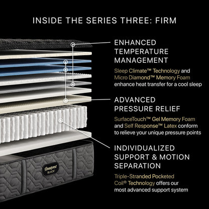 Materasso Beautyrest Black Series Three 15 Firm