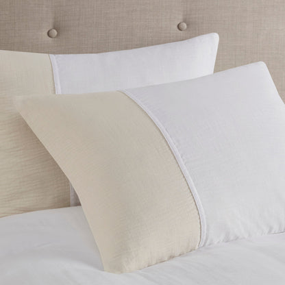 Beautyrest Miro - Set copripiumino oversize in garza, 3 pezzi (inserto escluso)