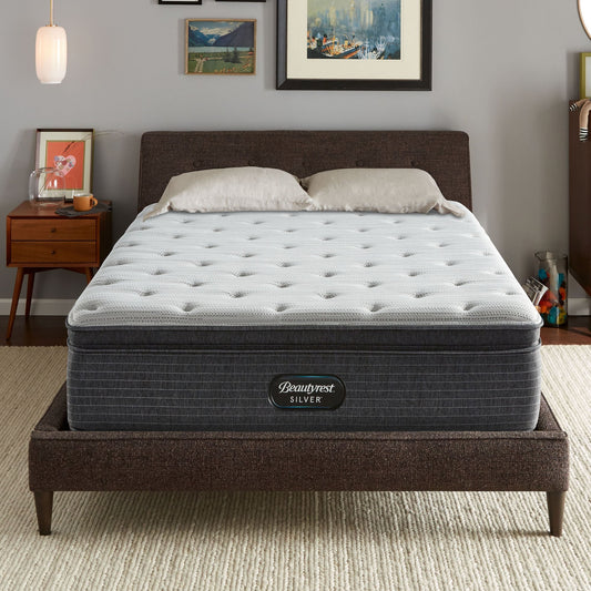 Set di materassi Beautyrest Silver BRS900 da 15 pollici con cuscino superiore in peluche