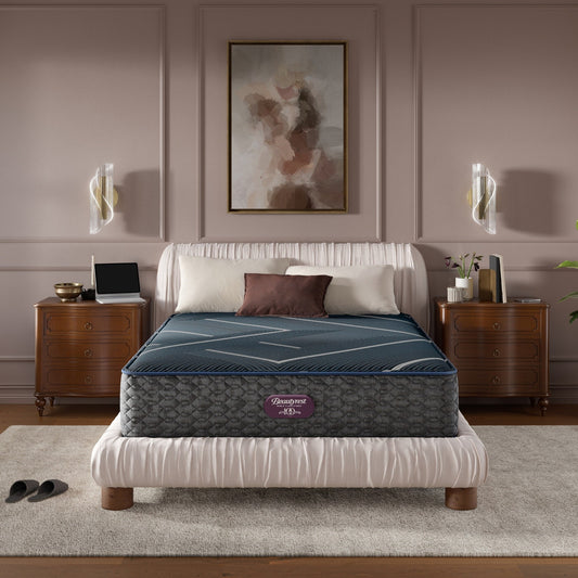 Materasso ibrido Beautyrest World Class Level Four Firm - Blu scuro